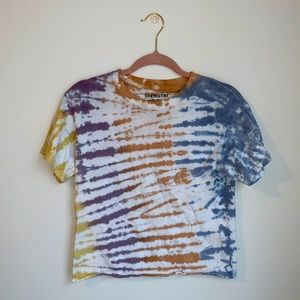 Fun tie dye cropped tee, TJMAXX/ chemistry, size S
